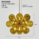 GobekUsa Glass Bubble Hanging Lamps Chandelier Modern Room Decor Ceiling Pendant Light
