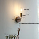 GobekUsa LED Tiffany Style Wall Lights Pull Chain Sconce Colorful Glass Stair Fixture