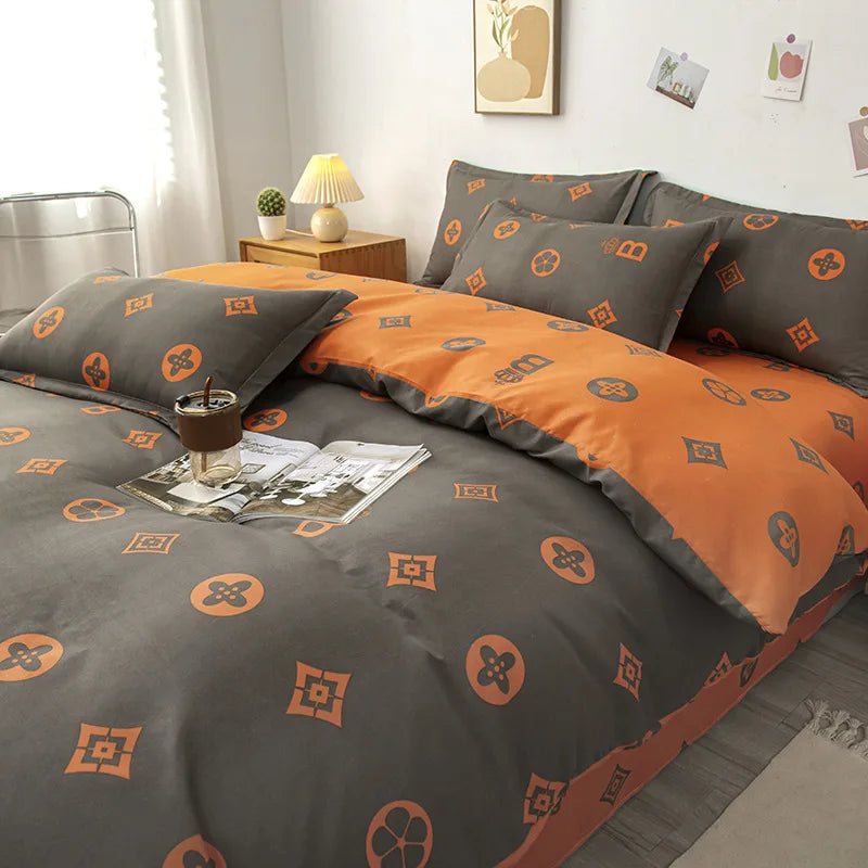 GobekUsa Lattice Plant Geometric Pattern Bedding Set with Sheet Pillows, photo 3 of 30