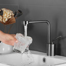 GobekUsa Brushed Gold Kitchen and Bathroom Faucet Swivel Sink Water Crane, Hot Cold Basin Faucet