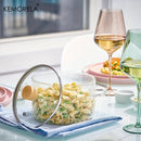 GobekUsa Heat-Resistant Glass Cooking Pot with Lid - 1.6L | Versatile Soup and Stock Pot