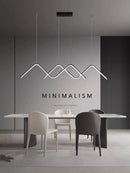 GobekUsa Geometric LED Pendant Lights Modern Minimalist Chandelier Lighting