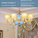 GobekUsa Elegant Crystal Chandelier Living Room Bedroom Lighting
