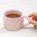 GobekUsa Love Handle Ceramic Cup | Breakfast Tea Coffee Mug | Office Valentine's Day Gift