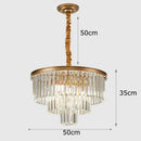 GobekUsa Crystal Chandelier Stair Pendant Light Interior Lighting for Modern Home Decor