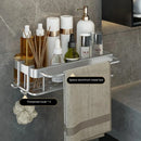 GobekUsa Aluminum Corner Shelf: Wall Mount Storage Rack for Bathroom & Kitchen Essentials
