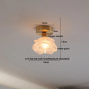 GobekUsa Glass LED Ceiling Light for Corridor Balcony Modern Indoor Lighting