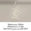 GobekUsa LED Chandelier: Modern Luster Lighting for Stair Hall Bedroom Room Duplex Building