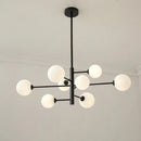 GobekUsa Glass Brass Chandelier: Nordic Modern Pendant Lights for Home, Living Room, Bedroom, Restaurant