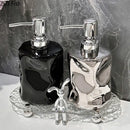 GobekUsa Wrinkle Ceramic Soap Dispenser Pump Bathroom Lotion Bottle Accessories
