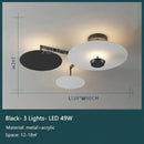 GobekUsa Black Gold Round Chandelier with Remote Control Dimming Ceiling Lights