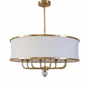 GobekUsa Gold Rod LED Chandelier for Living Room, Nordic Style Hanging Lamp