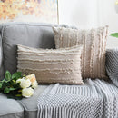 GobekUsa Boho Chic Tassel Striped Pillow Covers for Home Decor