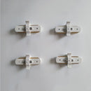 GobekUsa Ceiling Track Rail Connector Set: Black/White, Straight/Cross, 0.5m/1m, 2-Wire