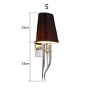 GobekUsa Iron Claw Horn Wall Sconce with Cloth Lampshade for Bedroom and Living Room