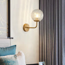 GobekUsa Glass Ball LED Wall Lamp: Gold Nordic Minimalist Sconces Lighting Bedroom Decor Fixtures