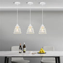 GobekUsa Iron Cage Ring Chandelier Pendant Light for Kitchen Living Room