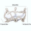 Abstract Friendship Figurine by GobekUsa - Resin Best Friend Statue for Home Decor