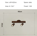 GobekUsa Nordic WoodenTrack LED Ceiling Spotlight for Home Decor
