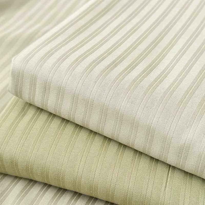 GobekUsa Luxe Cotton Satin Stripe Bed Sheet Set with 2 Pillowcase, photo 4 of 30