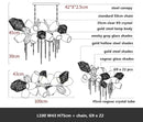 GobekUsa Crystal Duplex Chandelier - Modern Designer Lighting for Living Room