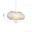 GobekUsa Cloud Chandelier: Silk Cotton LED Suspension Nursery School Hanging Lamp