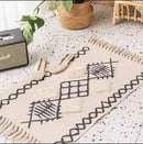 GobekUsa Bohemian Tassel Rug - Retro Hand Woven Carpet for Home Decor