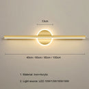 GobekUsa LED Mirror Light Wall Lamp: Modern Nordic Hotel Bathroom Luxury Indoor Lighting