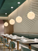 GobekUsa LED Moon Planet Ceiling Chandelier for Home Decor