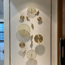 GobekUsa Gold Coral Carp Lotus Leaf Fish Wall Decor Ornaments