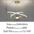 GobekUsa LED Gypsophila Chandelier for Modern Living Room Decor - Crown Ceiling Pendant Light