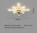 GobekUsa 2023 Modern Chandelier Ceiling Fan Lights for Living Room Bedroom Upscale Decor