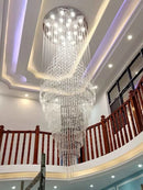 GobekUsa Crystal Chandelier: Modern Nordic LED Pendant Light for Kitchen Living Room Staircase