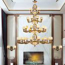GobekUsa Jade Zinc Alloy Chandelier for Living Room, Restaurant, Hall - Elegant Chinese Design