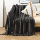 GobekUsa Knitted Woolen Blanket - Cozy Home Accent and Travel Essential