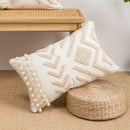 GobekUsa Beige Boho Style Cushion Cover 45x45/30x50cm - Handmade Square Pillow Case