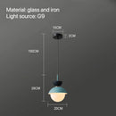 GobekUsa Glass Ball Pendant Lamp: Modern Nordic Light Fixture for Home Decor, Kitchen, Dining, Bedroom