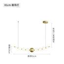 GobekUsa Gold Acrylic LED Ceiling Chandelier for Living Room Bedroom Pendant Lighting