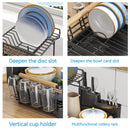 GobekUsa Kitchen Utensil Drainer Rack with Chopstick Cage and Drainboard