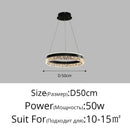 GobekUsa LED Chandelier Pendant Light with Remote Control for Home Decor