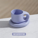 GobekUsa Ink Splash Ceramic Mug Set with Oval Plate - 400ml Capacity