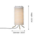 GobekUsa Geometric Iron Table Lamp - Retro White Floor Lamp for Designer Living Room