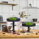 GobekUsa 400ml Mini Food Shredder with 3 Blades - Curves-Practical