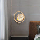 GobekUsa Gold Acrylic LED Chandelier Pendant Light for Modern Nordic Home Decor