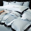 GobekUsa Ice Silk Embroidery Bed Set | Skin-Friendly Duvet Cover Kit | Comforter Sets