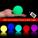 GobekUsa LED Pool Ball Light - Colorful Remote Control Floating Night Lamp
