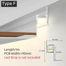 GobekUsa 1m Trimless LED Aluminum Profile for Hidden Backlighting Linear Strip Light