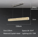 GobekUsa Crystal Chandelier LED Golden Modern Luxury Ceiling Home Interior Shop
