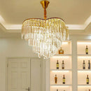 GobekUsa Crystal Chandelier: Modern LED Pendant Light for Living Room & Bedroom