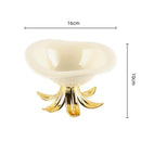 GobekUsa Golden Branches Ceramic Fruit Plate Tray Bowl Home Decoration Accessories